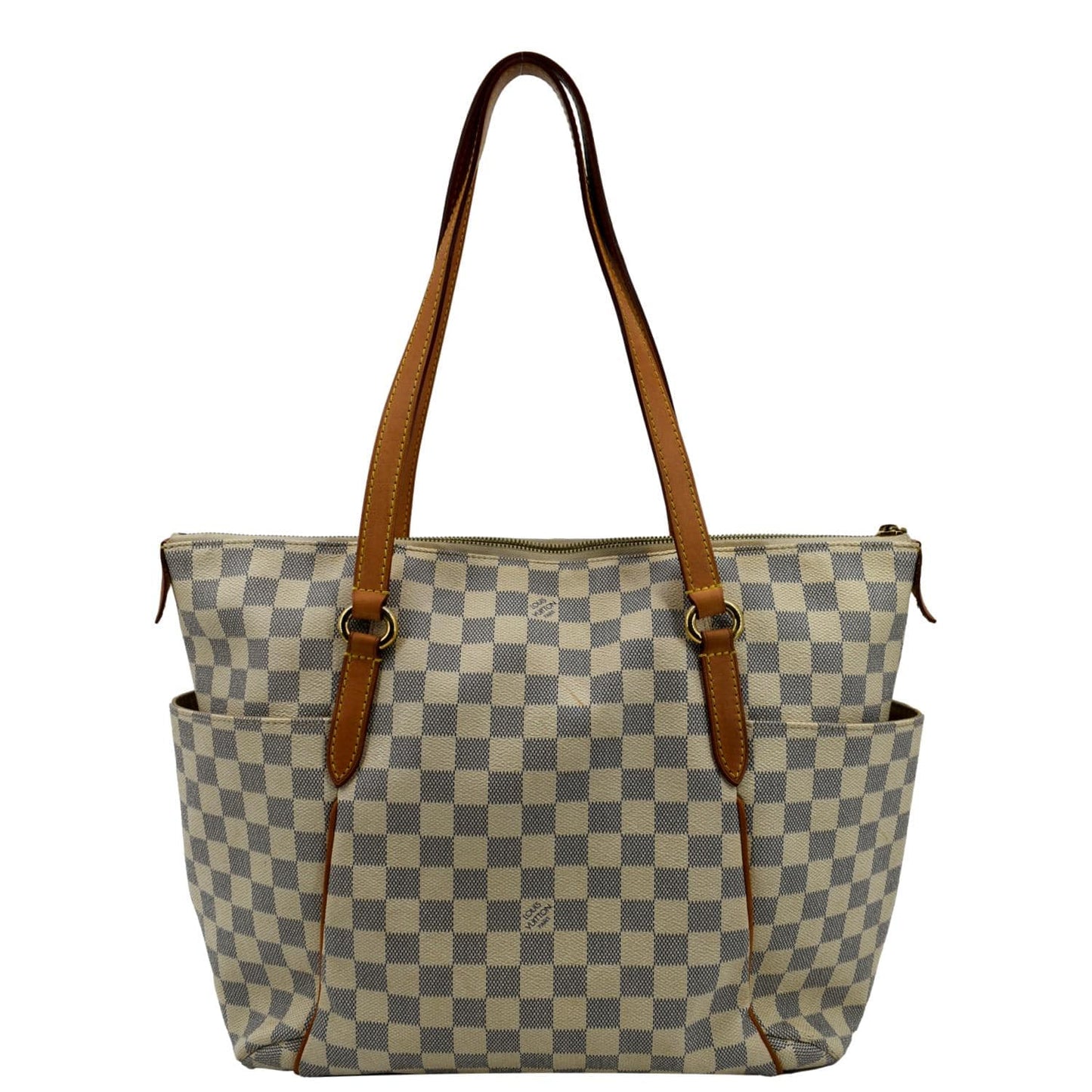 LOUIS VUITTON Totally GM Damier Azur Shoulder Bag White