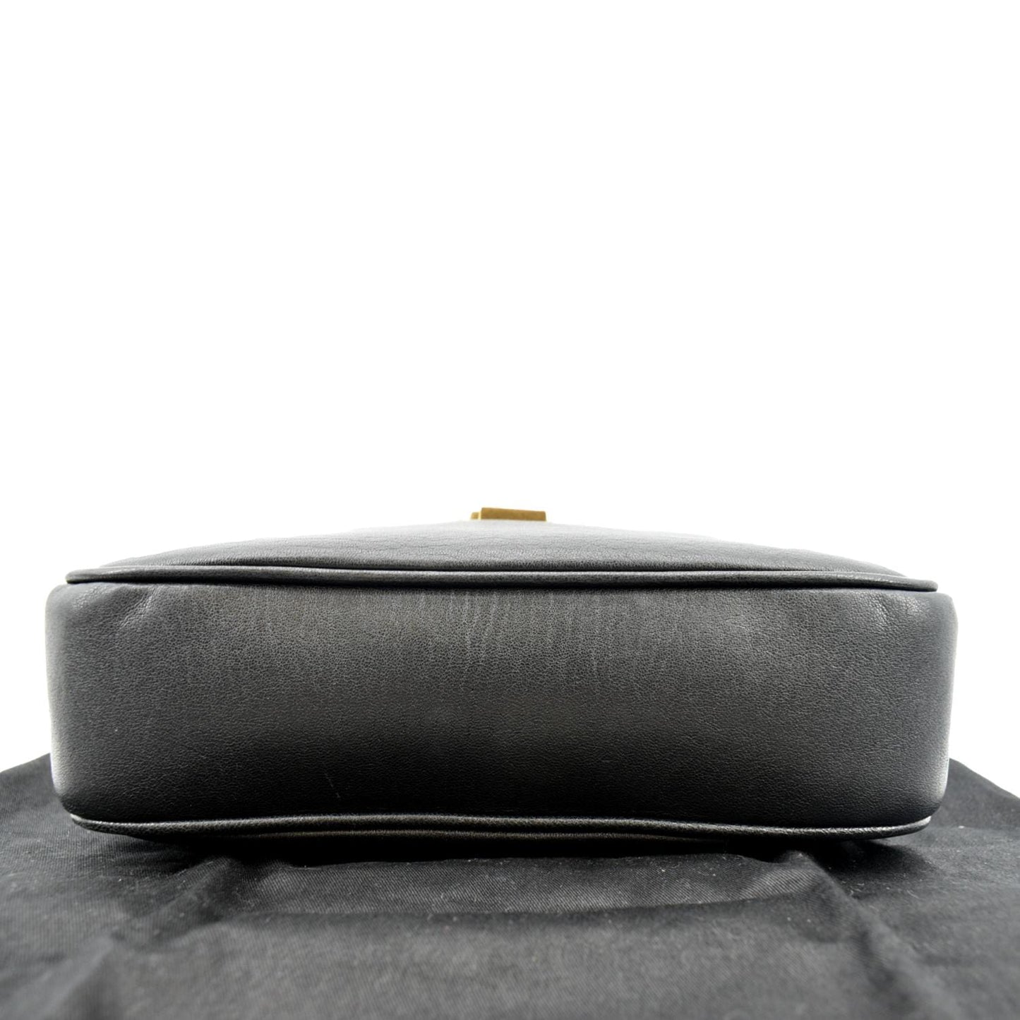 YVES SAINT LAURENT Leather Camera Crossbody Bag Black