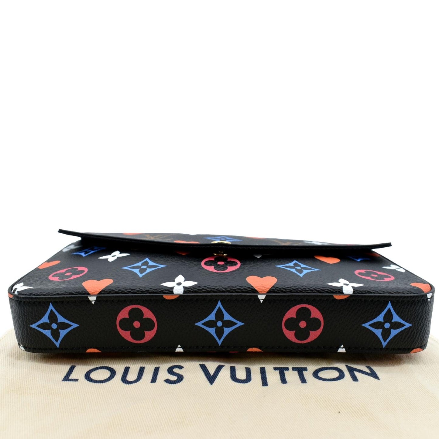 LOUIS VUITTON Pochette Felicie Game On Canvas Crossbody Bag Multicolor