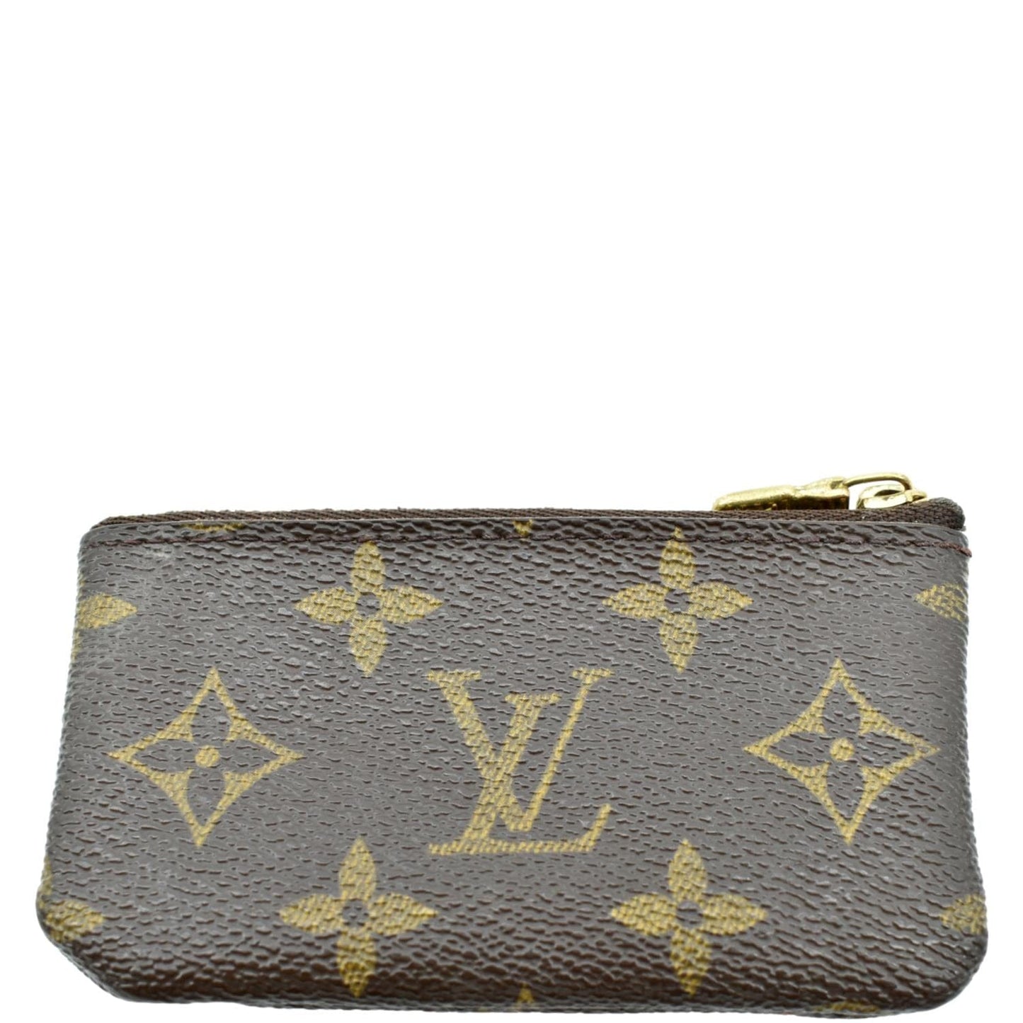 LOUIS VUITTON Key Coin Pouch Monogram Canvas Brown