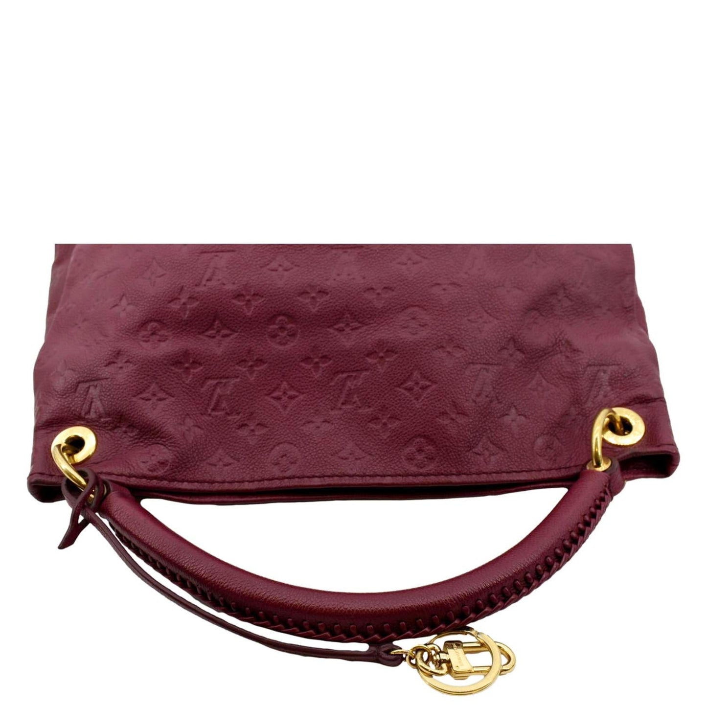 LOUIS VUITTON Artsy MM Empreinte Leather Hobo Bag Plum