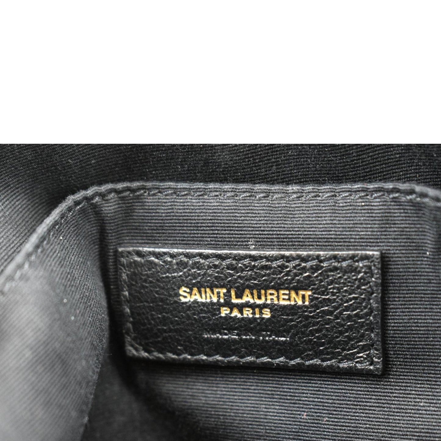 YVES SAINT LAURENT Leather Camera Crossbody Bag Black