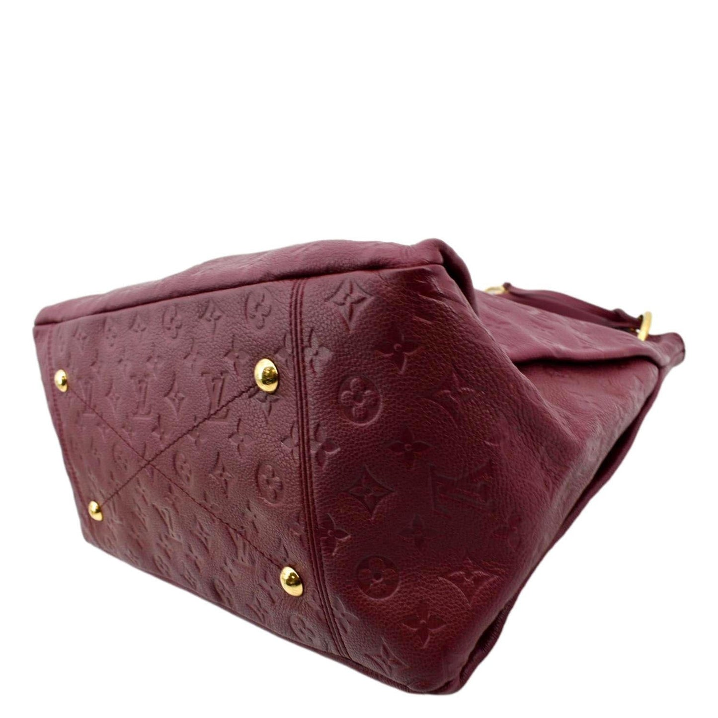 LOUIS VUITTON Artsy MM Empreinte Leather Hobo Bag Plum