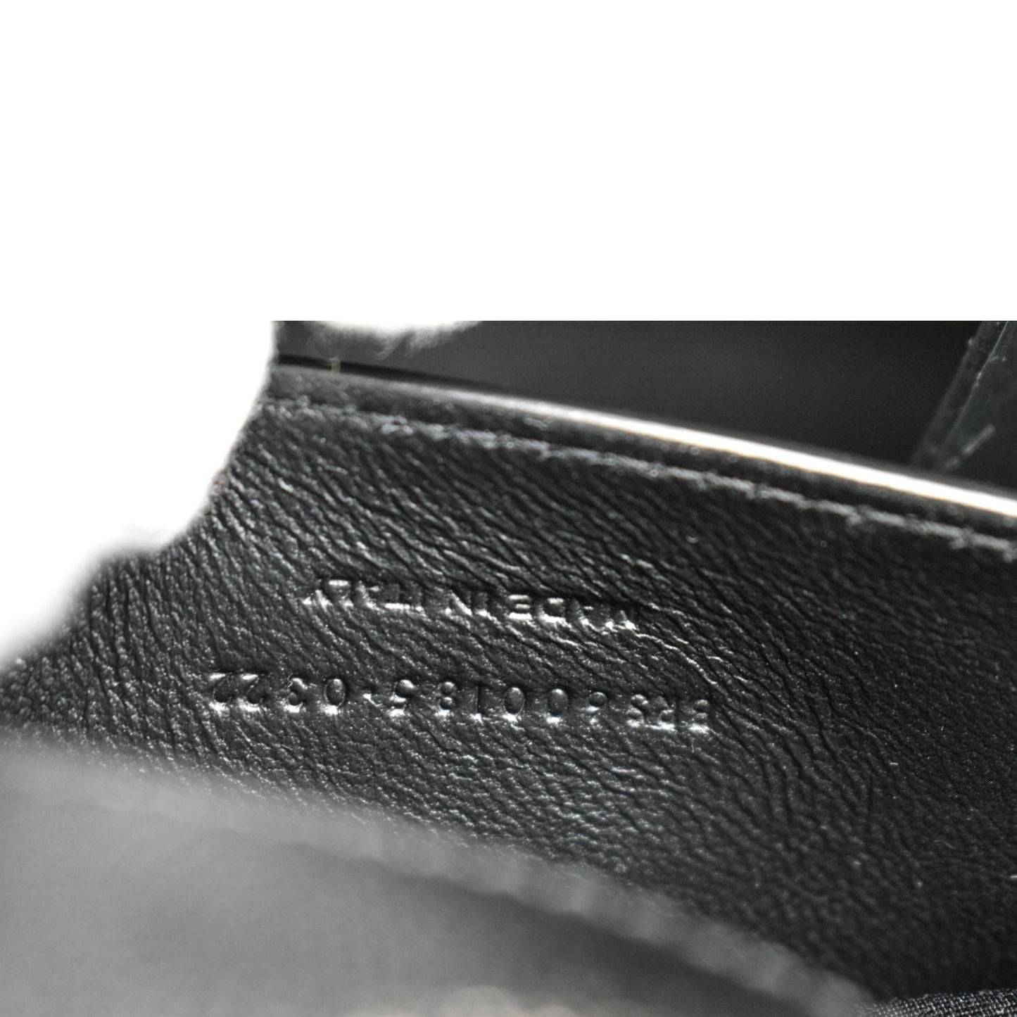 YVES SAINT LAURENT Medium Envelope Leather Chain Shoulder Bag Black