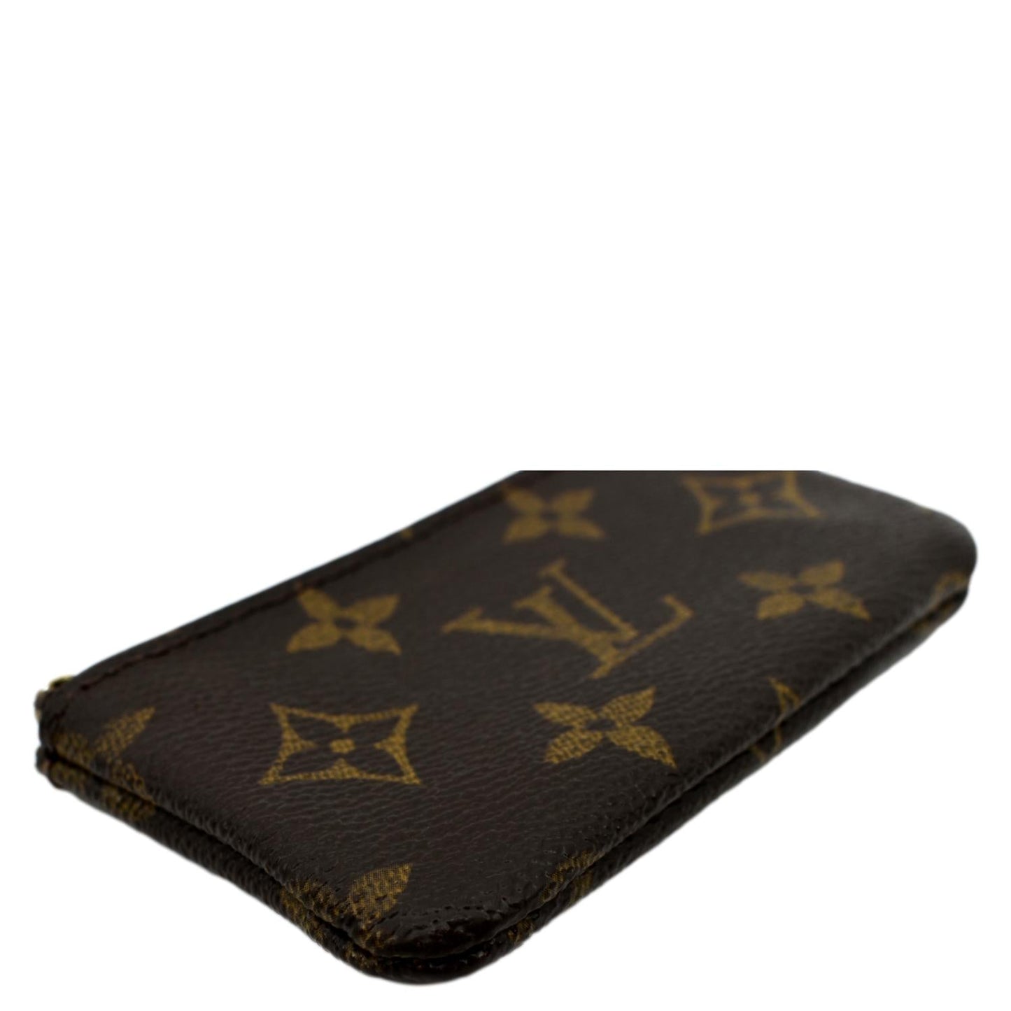 LOUIS VUITTON Key Coin Pouch Monogram Canvas Brown