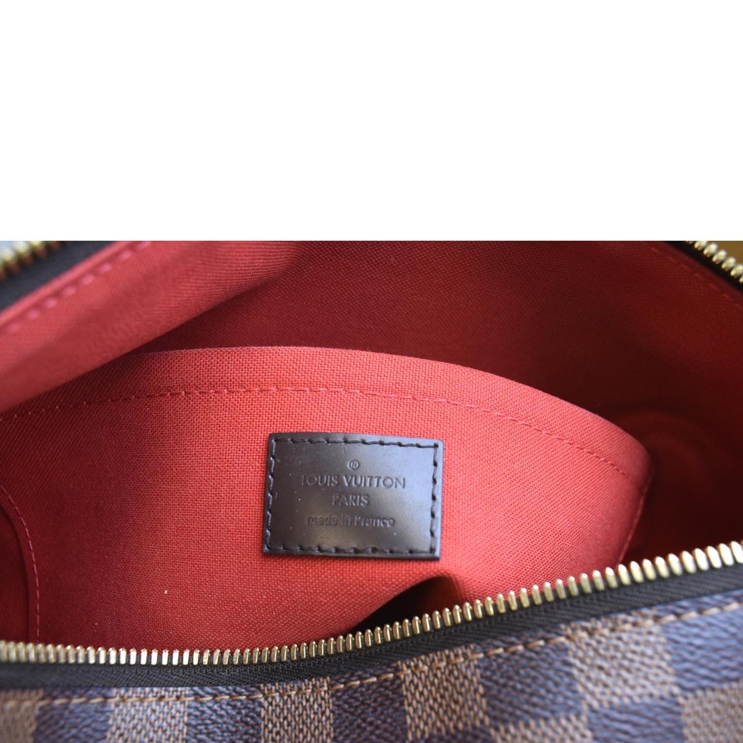 LOUIS VUITTON Duomo Damier Ebene Crossbody Bag Brown