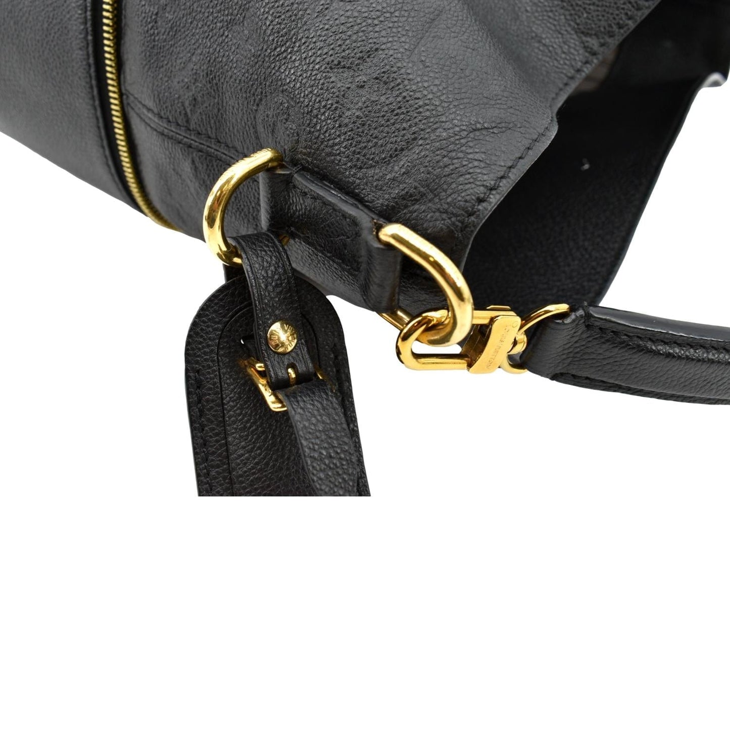 LOUIS VUITTON Melie Empreinte Leather Hobo Shoulder Bag Black