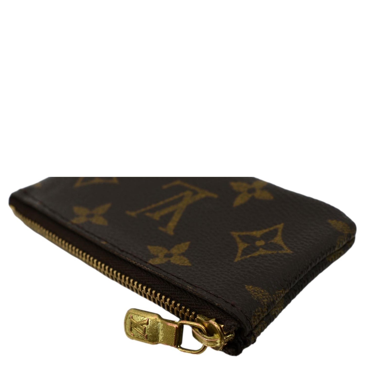 LOUIS VUITTON Key Coin Pouch Monogram Canvas Brown