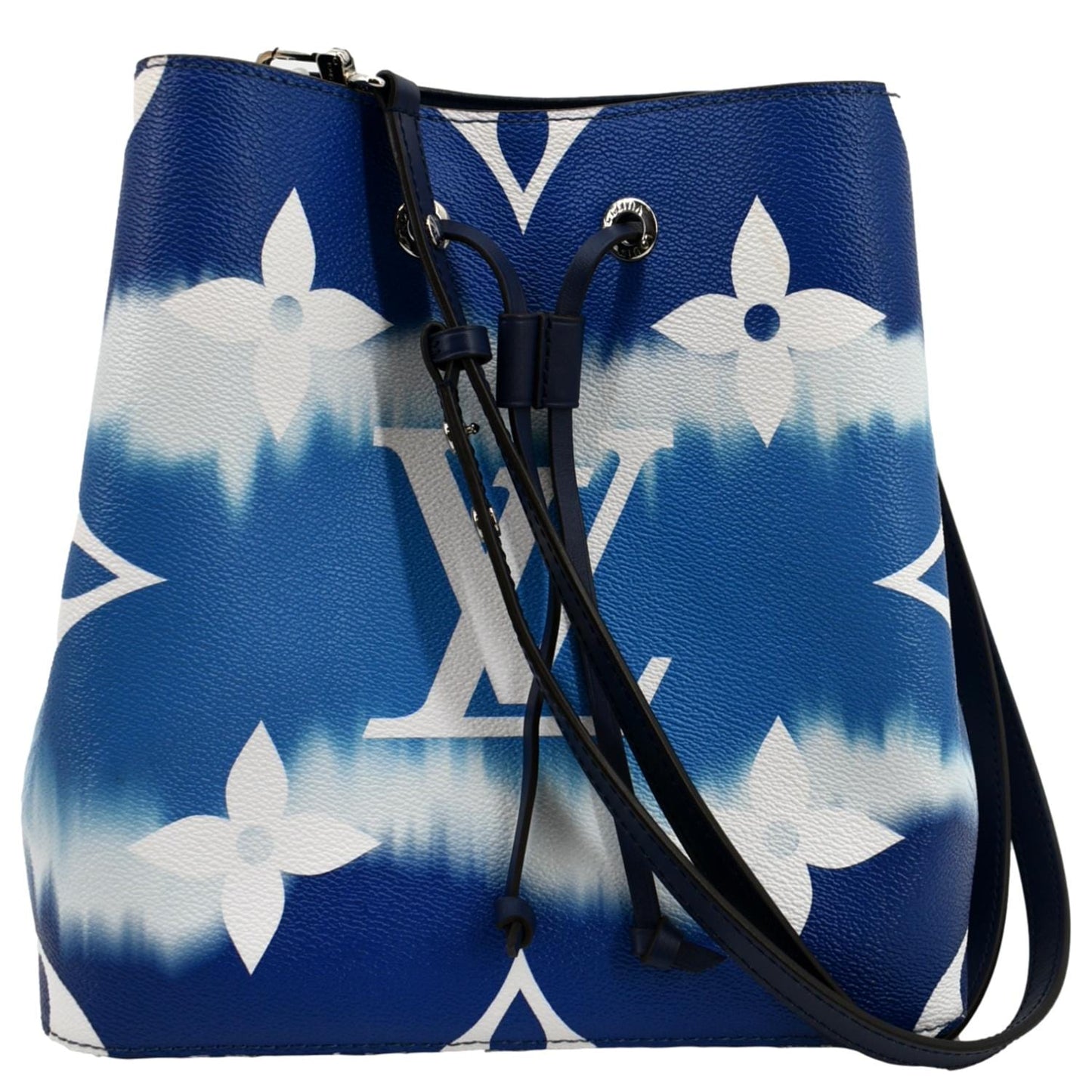 LOUIS VUITTON Escale Neonoe MM Monogram Giant Shoulder Bag Blue
