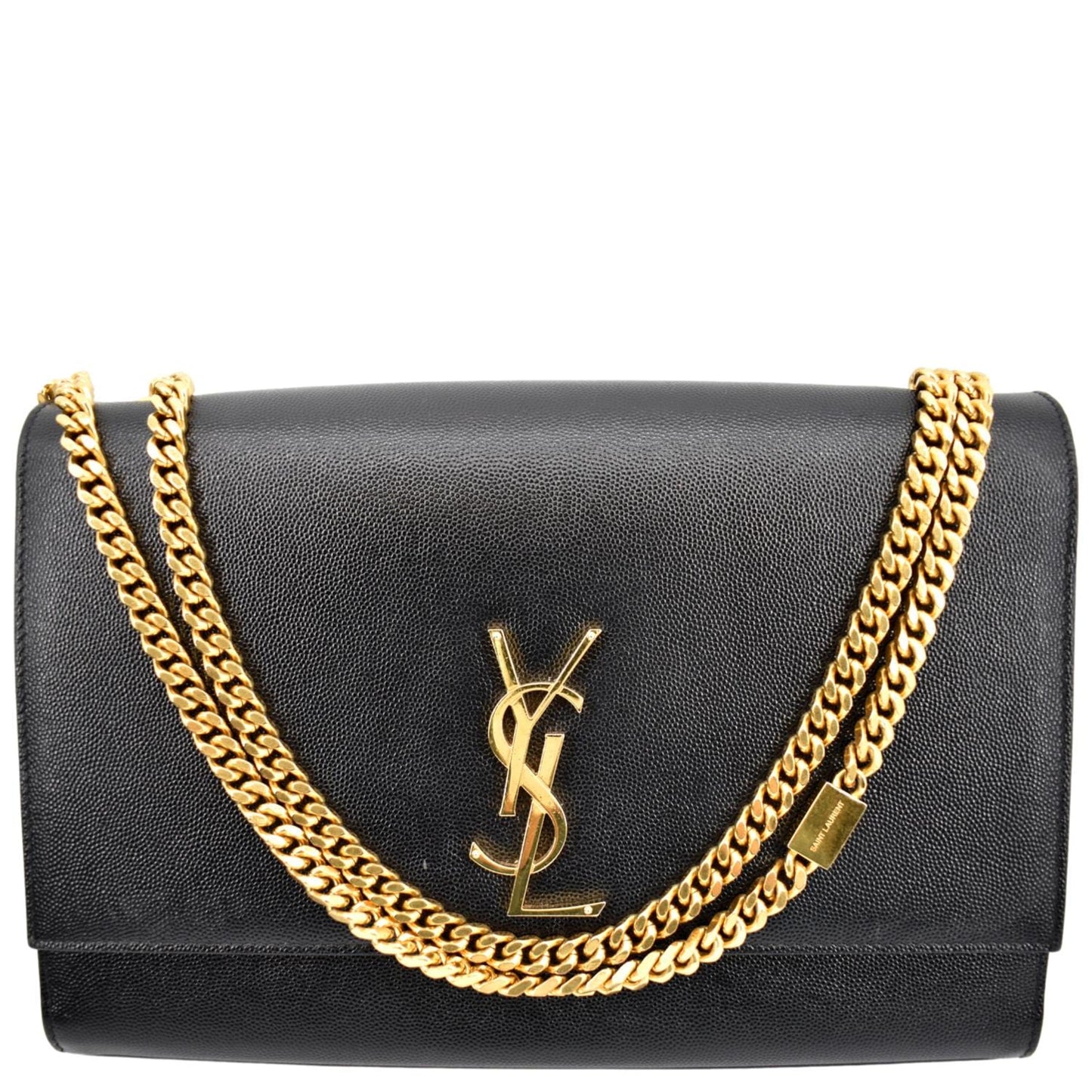 YVES SAINT LAURENT Kate Leather Shoulder Bag Black
