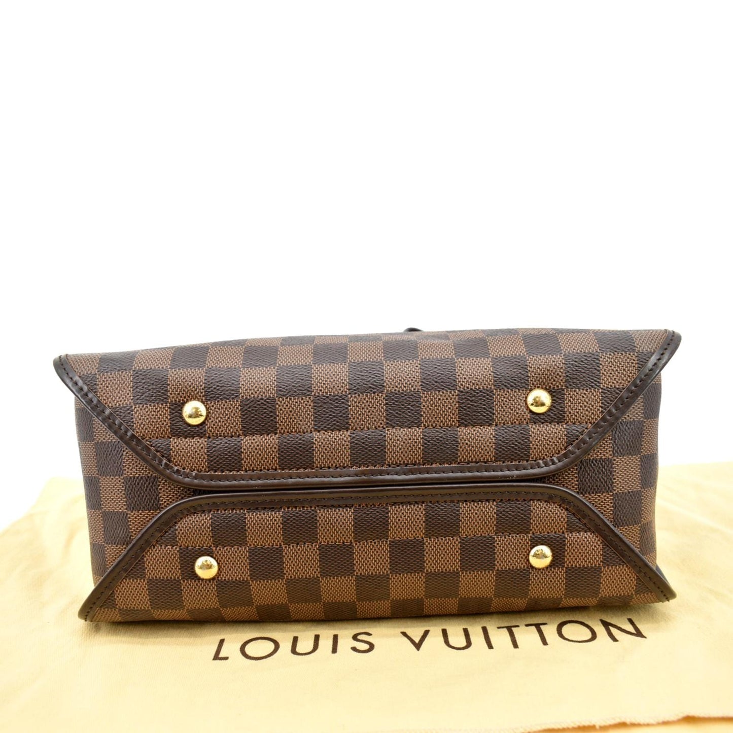 LOUIS VUITTON Duomo Damier Ebene Crossbody Bag Brown