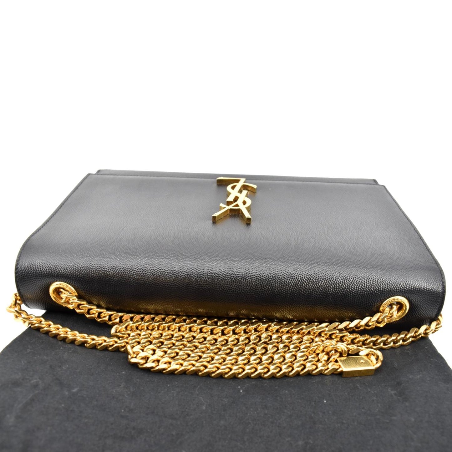 YVES SAINT LAURENT Kate Leather Shoulder Bag Black