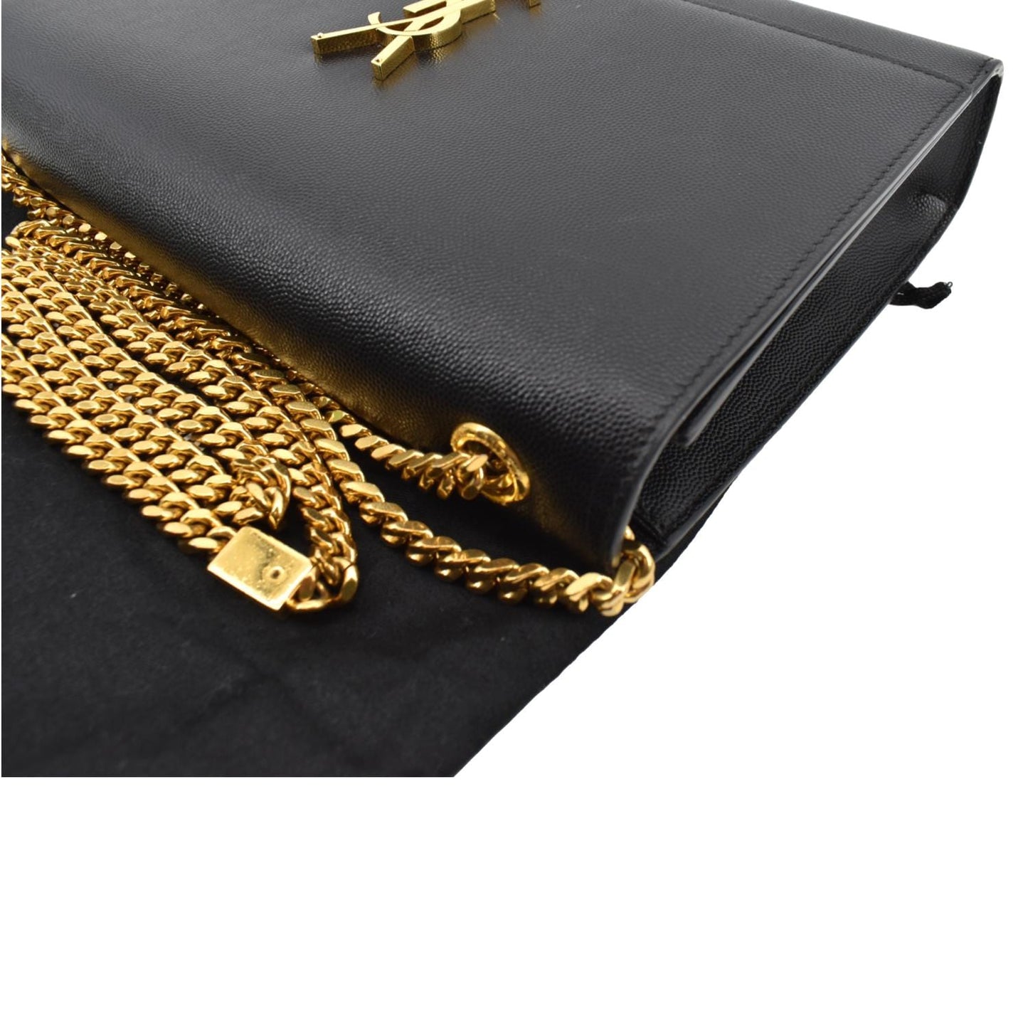 YVES SAINT LAURENT Kate Leather Shoulder Bag Black