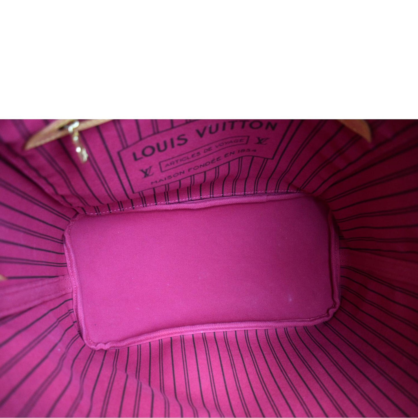 LOUIS VUITTON Neverfull MM Monogram Canvas Tote Bag Brown