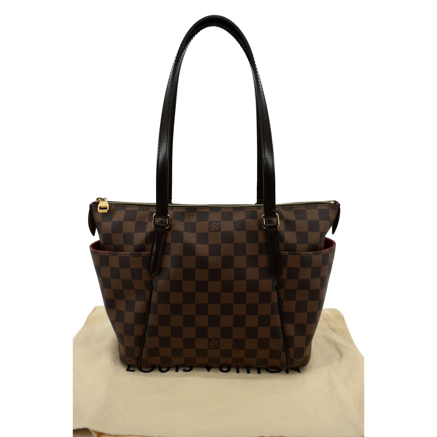 LOUIS VUITTON Totally PM Damier Ebene Shoulder Tote Bag Brown