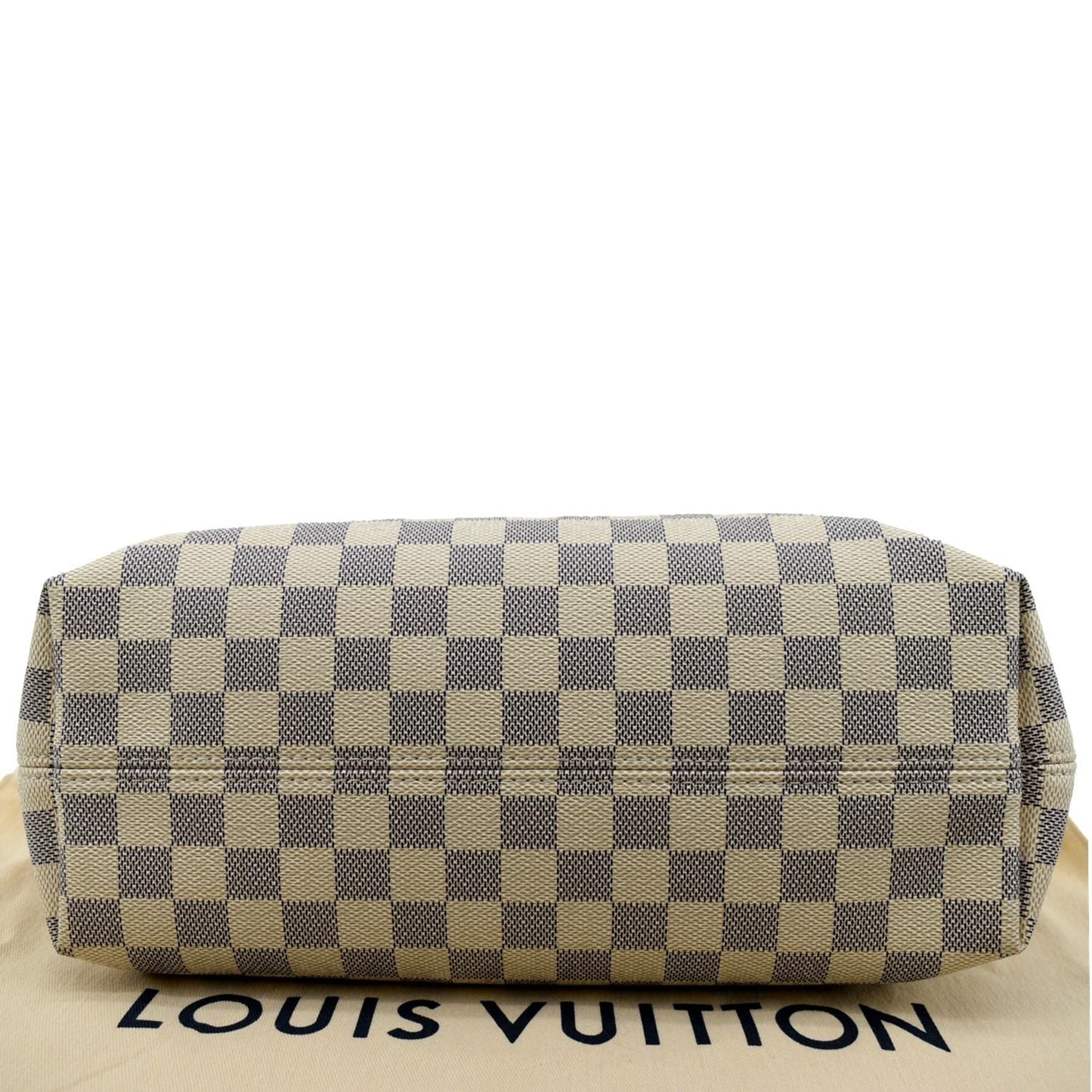 LOUIS VUITTON Graceful PM Damier Azur Shoulder Bag White