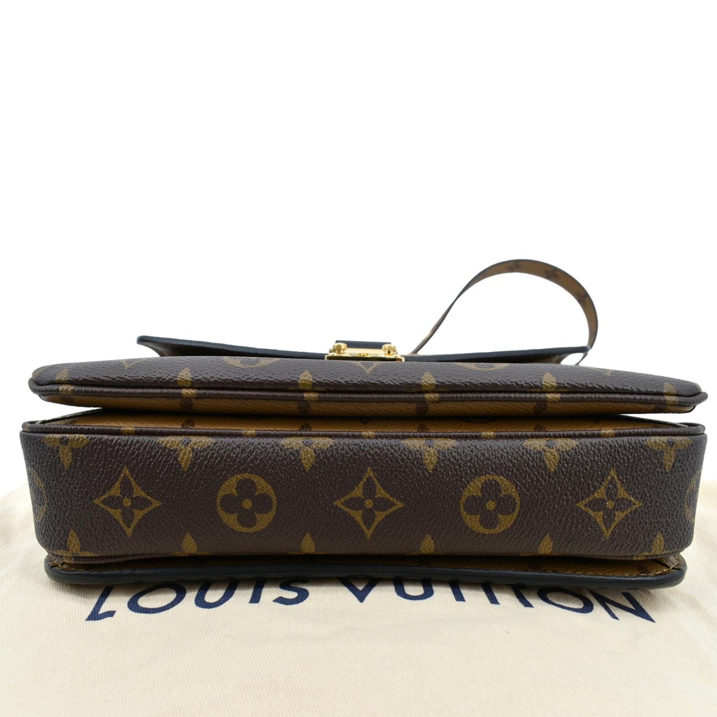 LOUIS VUITTON Metis Pochette Reverse Monogram Canvas Crossbody Bag Brown