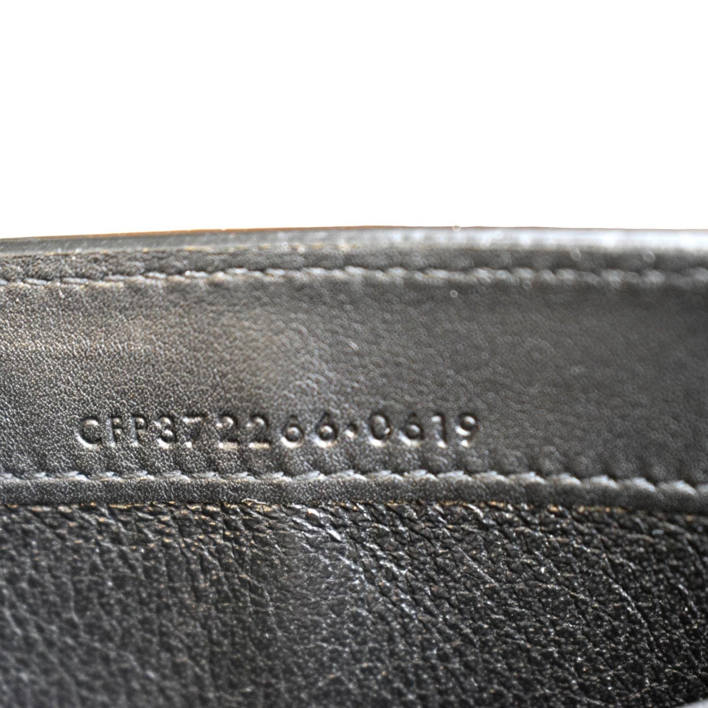 Yves Saint Laurent Embossed Leather Wallet Black