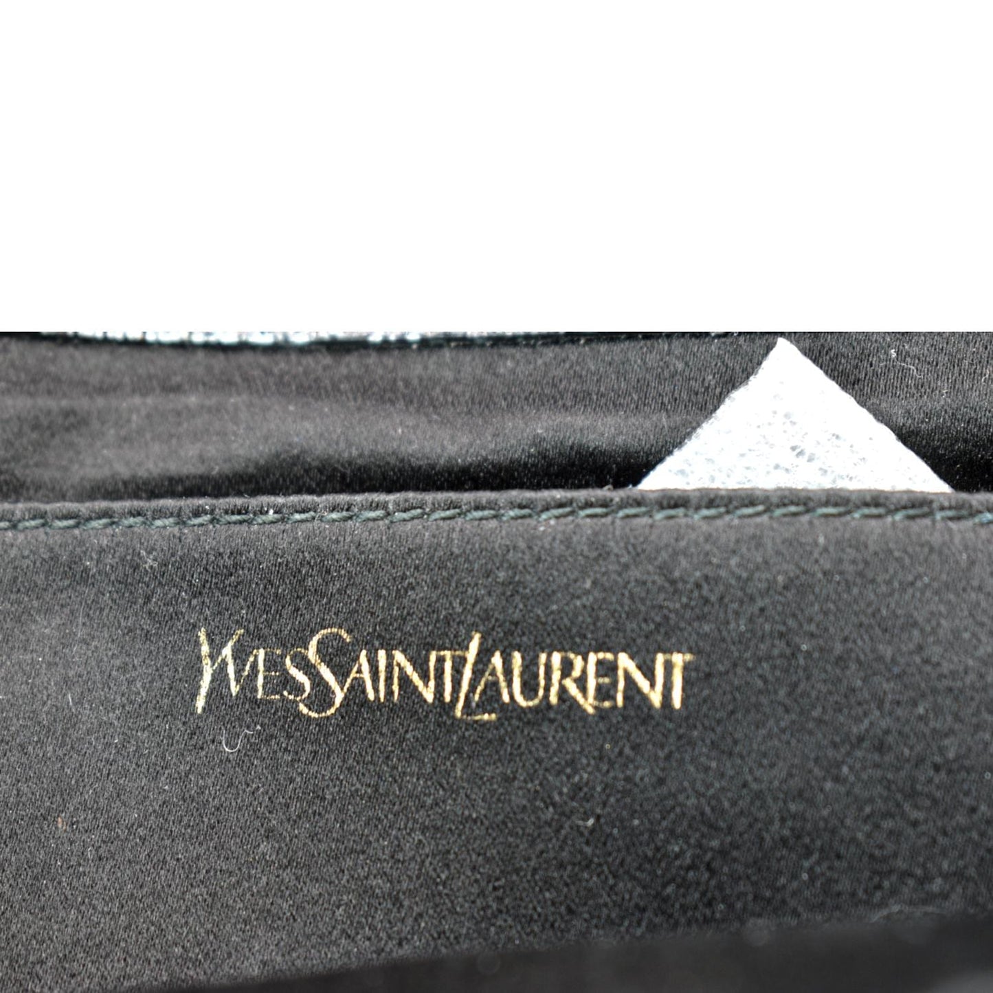 YVES SAINT LAURENT Belle de Jour Leather Clutch Bag Black