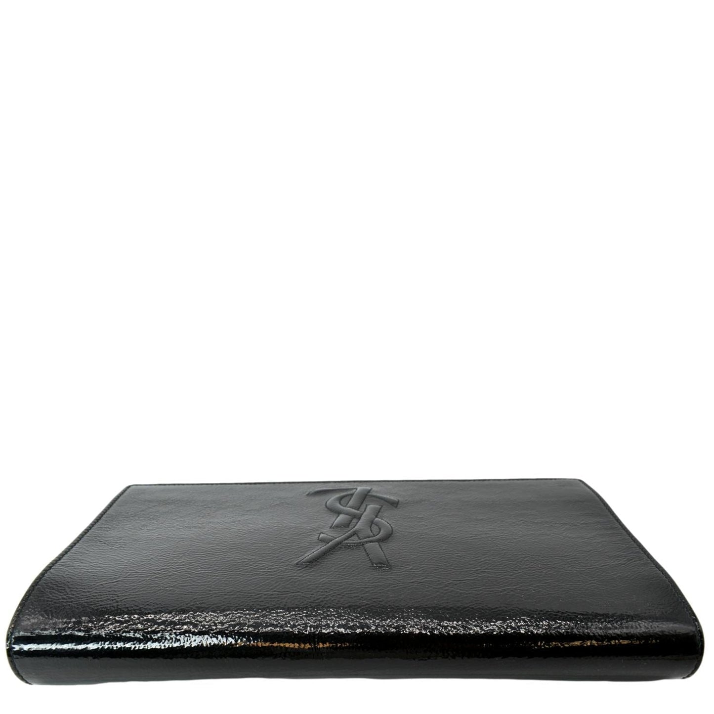 YVES SAINT LAURENT Belle de Jour Leather Clutch Bag Black