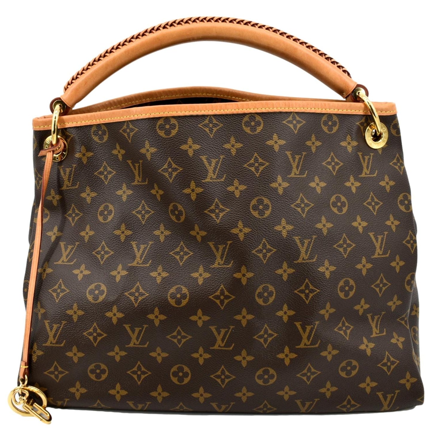 LOUIS VUITTON Artsy MM Monogram Canvas Hobo Bag Brown