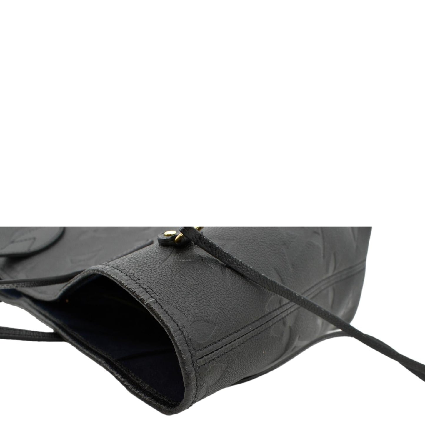 LOUIS VUITTON Neverfull MM Monogram Empreinte Tote Bag Black