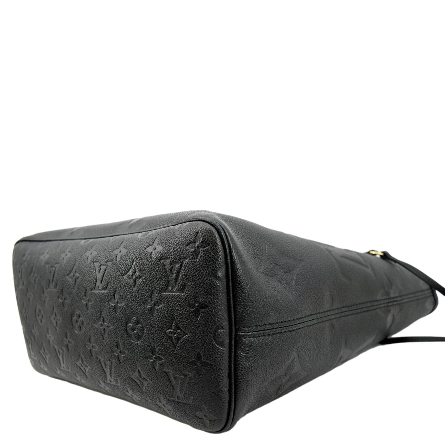 LOUIS VUITTON Neverfull MM Monogram Empreinte Tote Bag Black