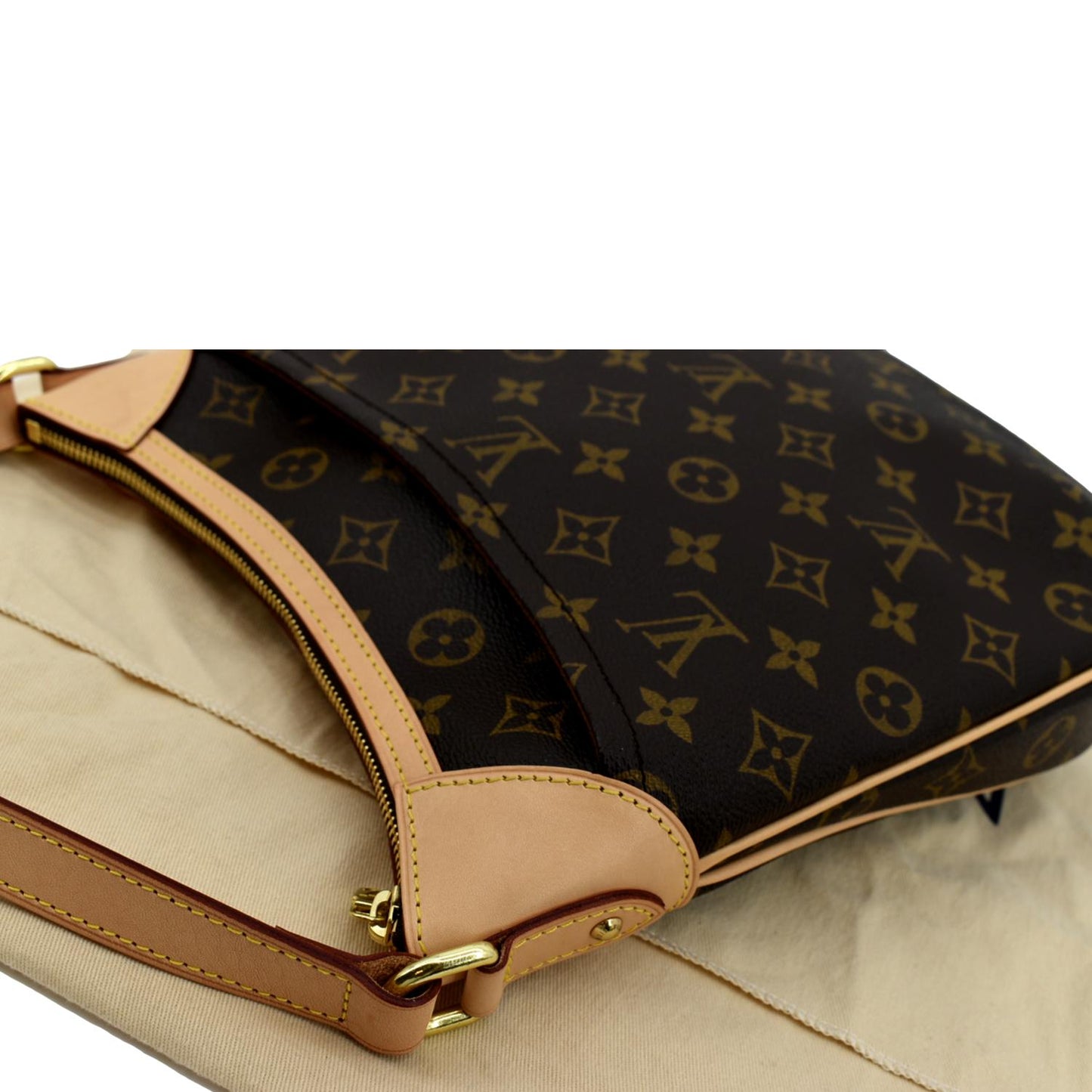 LOUIS VUITTON Odeon PM Monogram Canvas Crossbody Bag Brown
