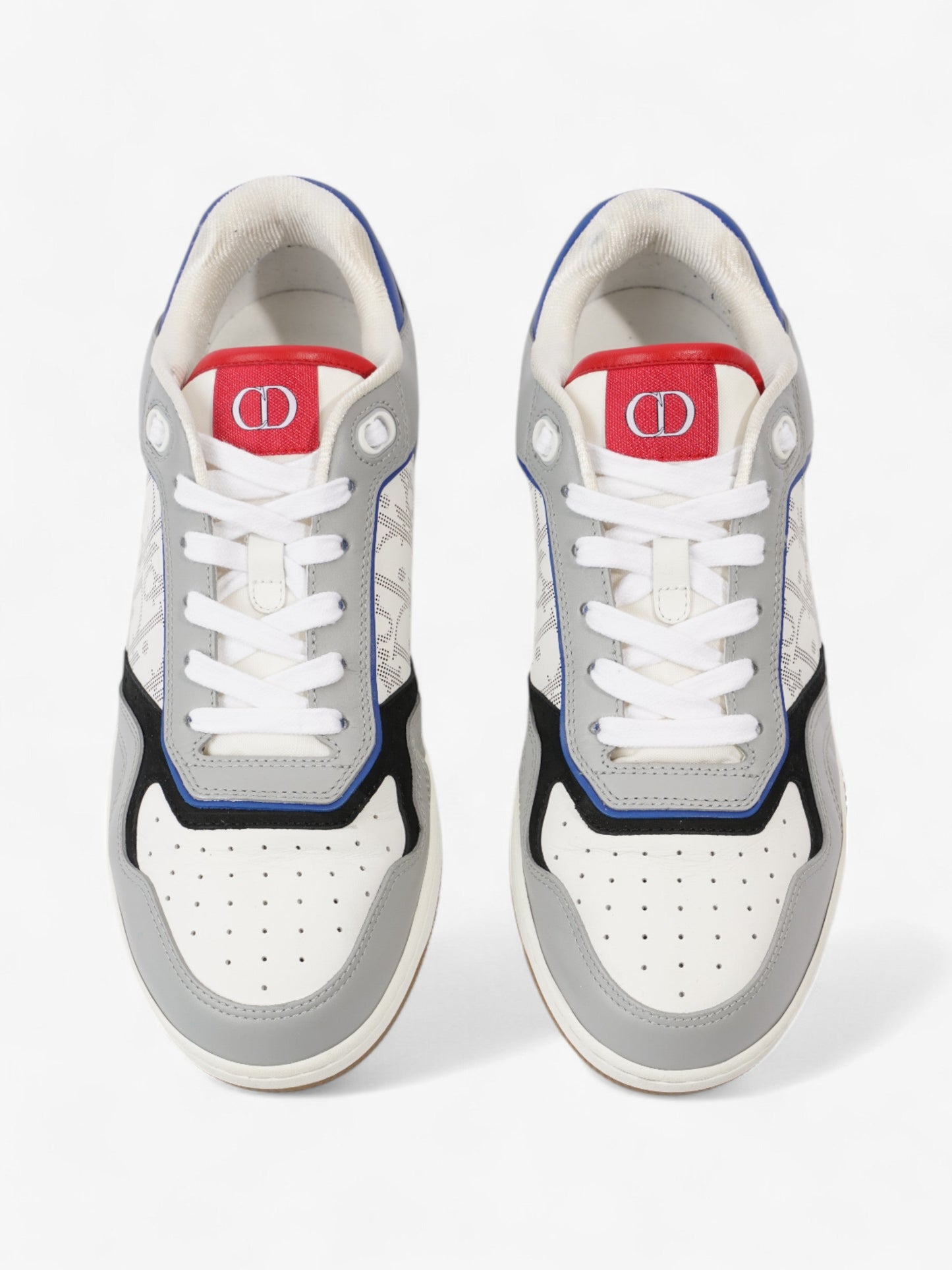 Christian Dior B27 White / Blue / Red Calfskin Leather EU 41.5 UK 7.5