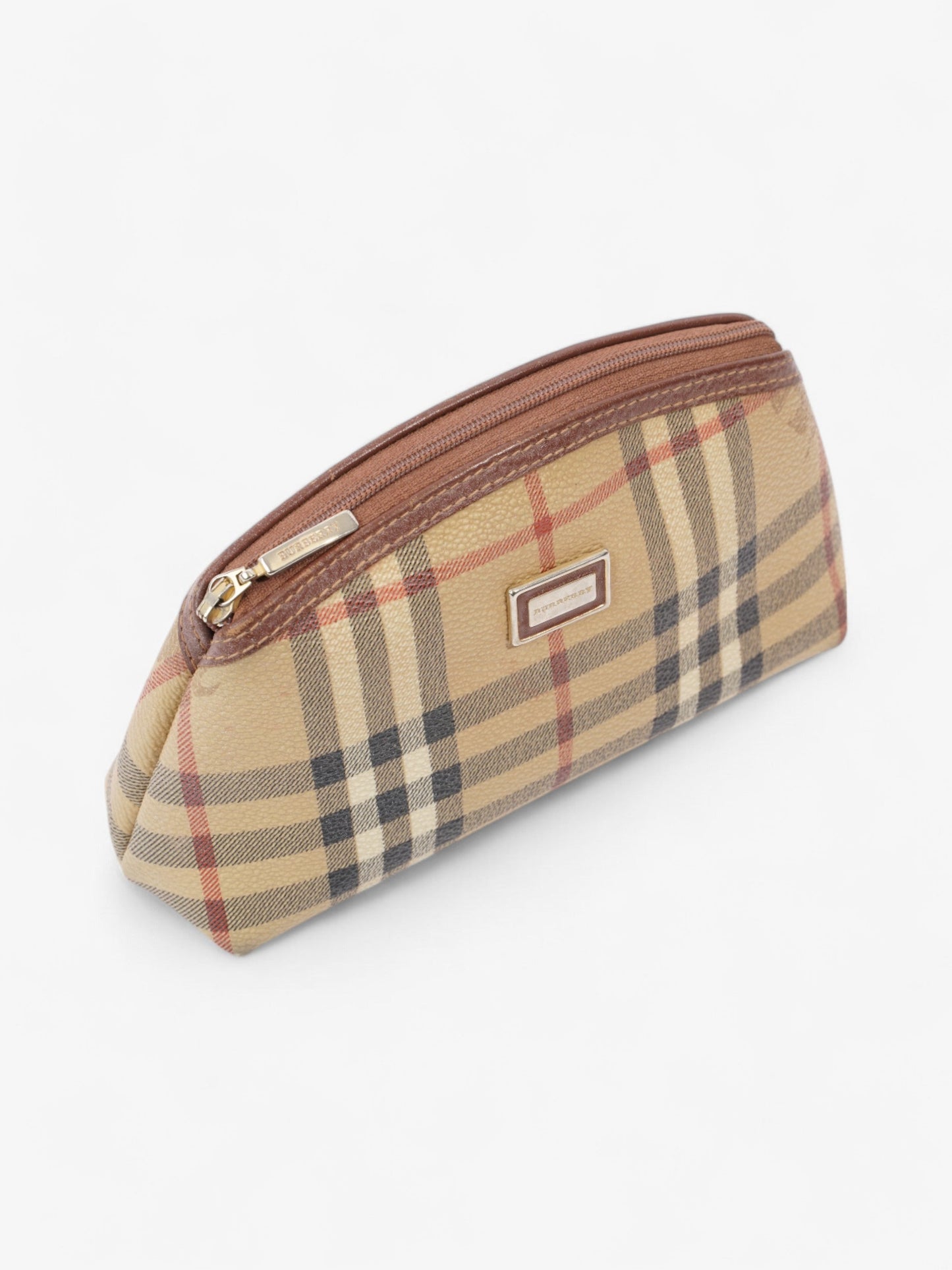 Burberry Check Travel Pouch Vintage Check Canvas Small