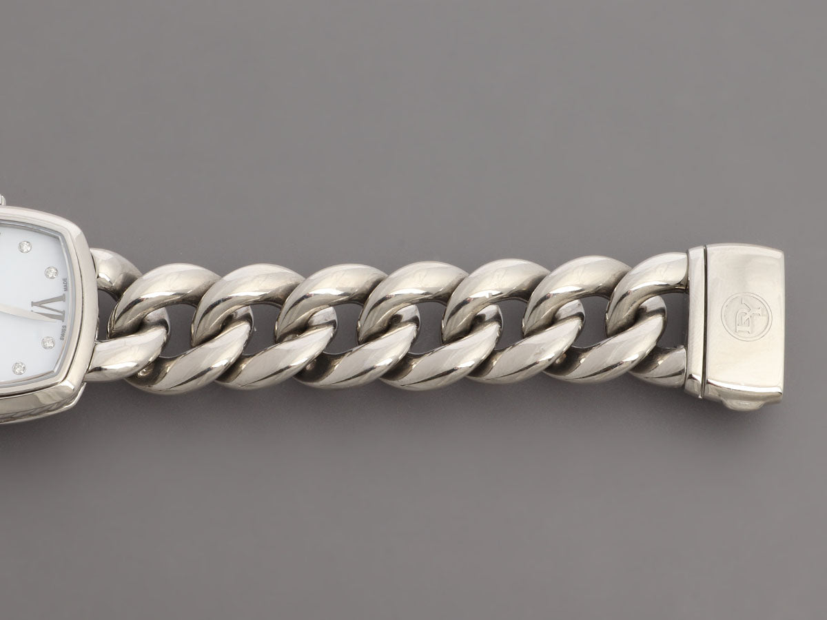 David Yurman Stainless Steel Diamond Albion Chain Watch 28mm