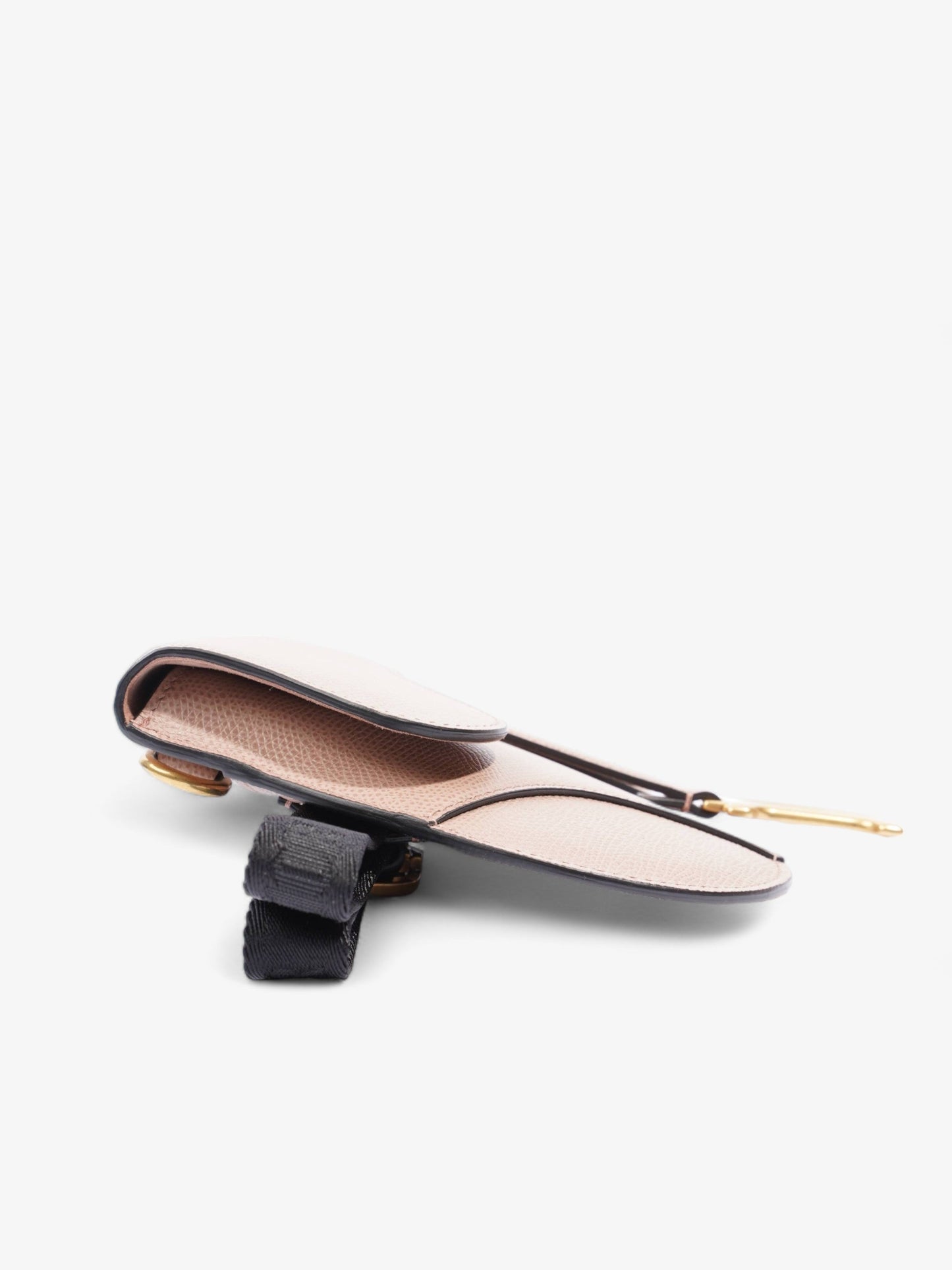Christian Dior Saddle Belt Pouch Dusty Pink Calfskin Leather