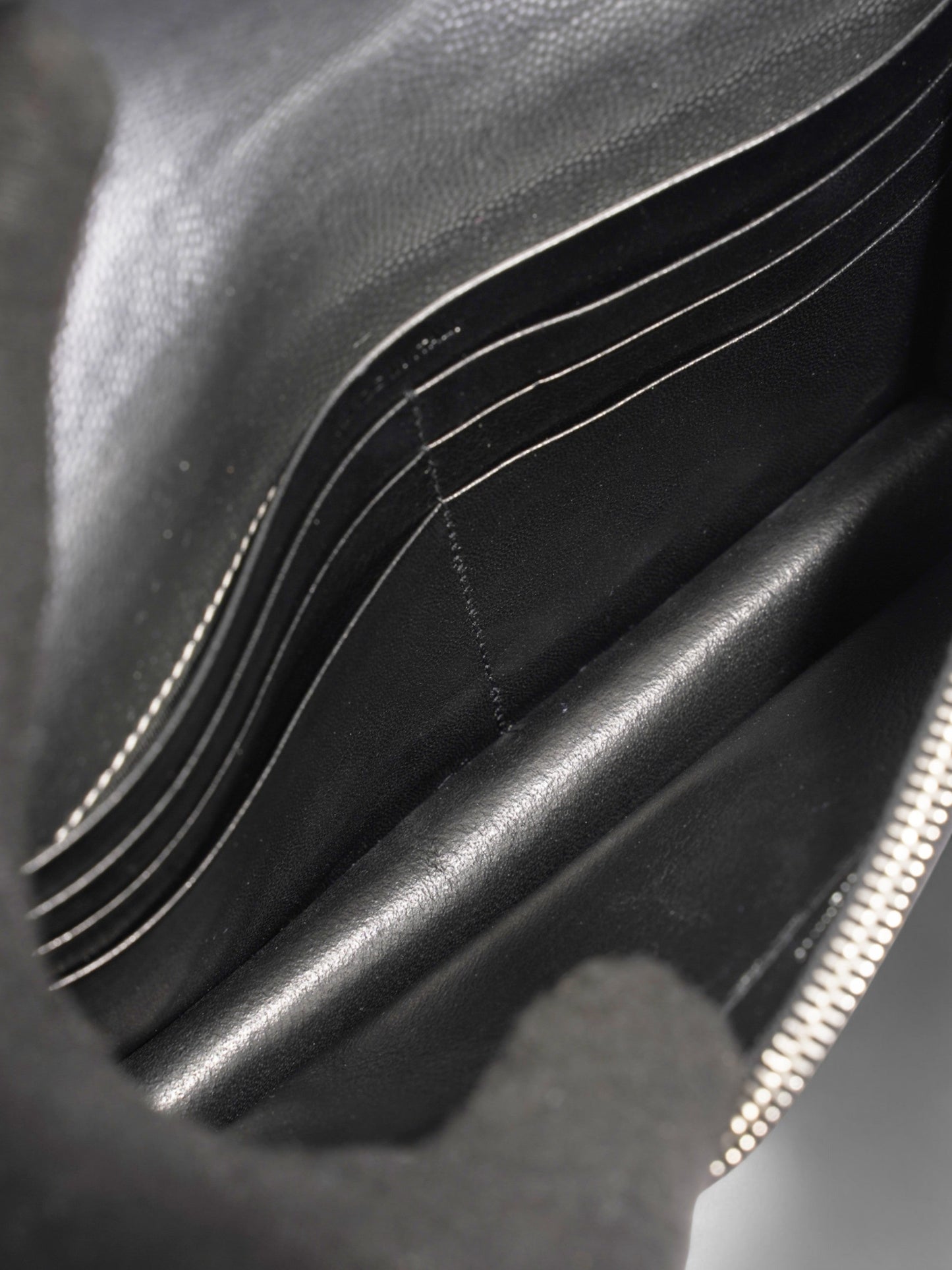 Saint Laurent Kate Monogram Tassel Silver Leather