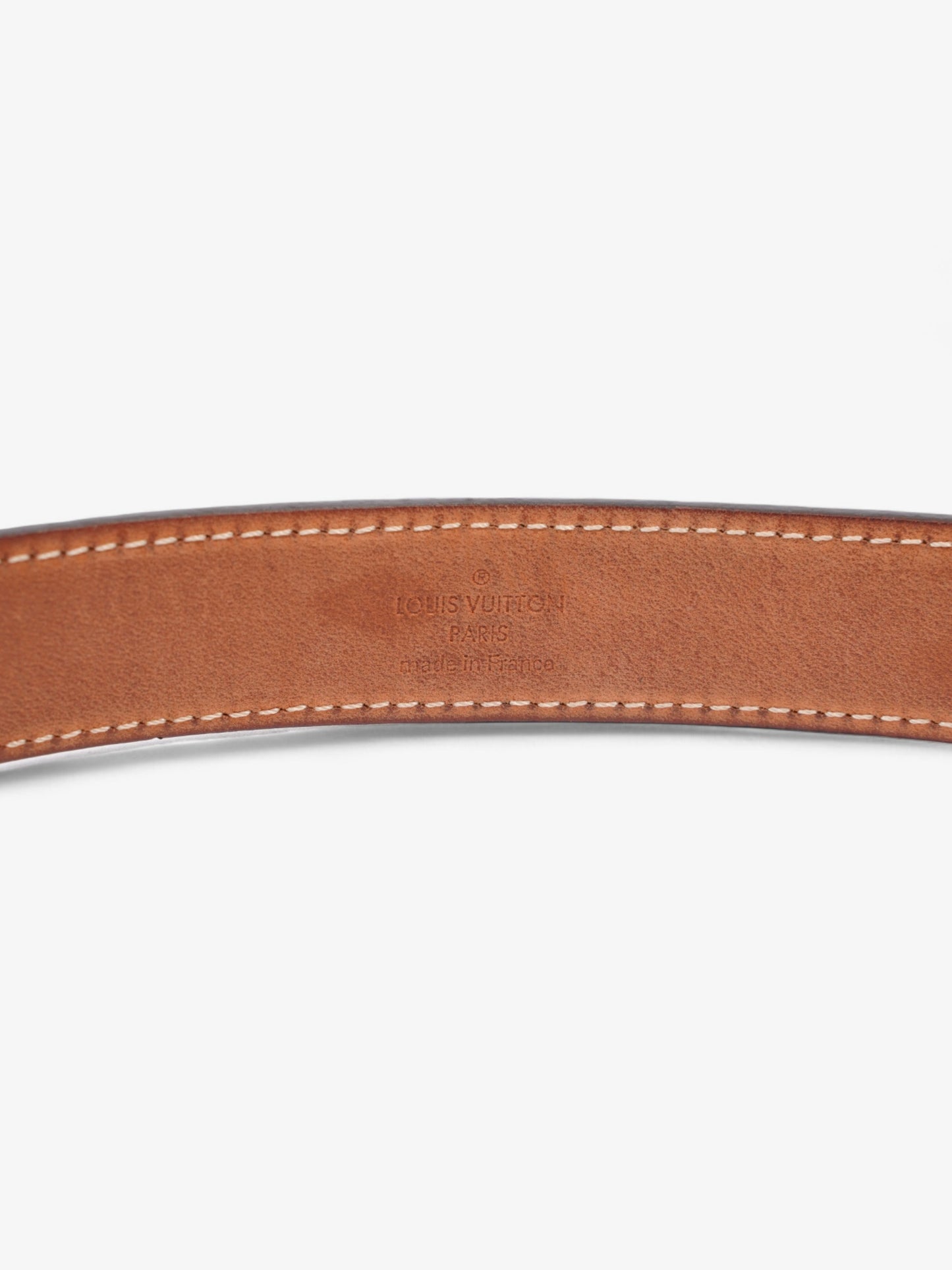 Louis Vuitton Mini 25mm Belt Damier Ebene / Gold Coated Canvas 75cm / 30"