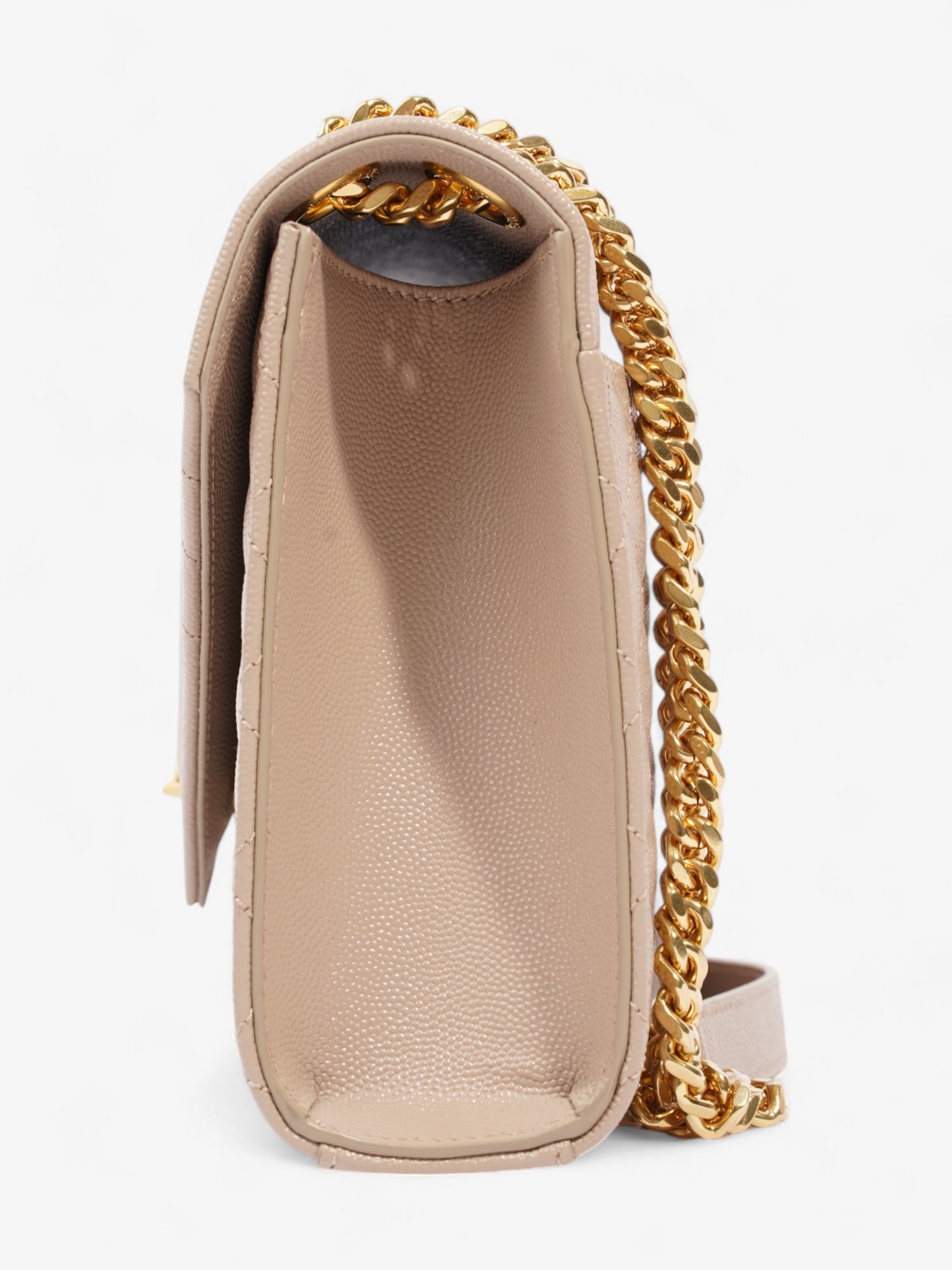 Saint Laurent Monogram Envelope Neutral Matelasse Leather