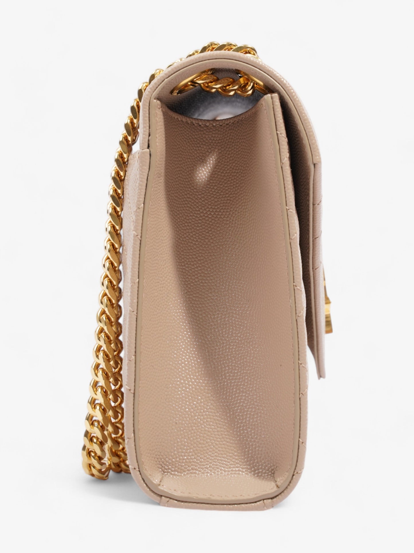 Saint Laurent Monogram Envelope Neutral Matelasse Leather