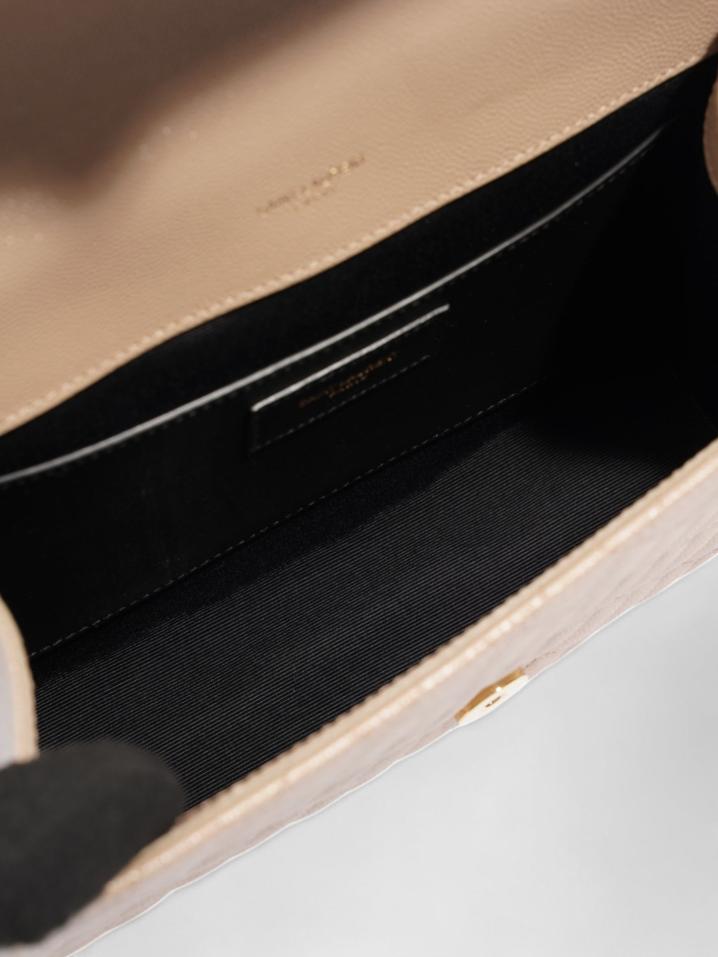 Saint Laurent Monogram Envelope Neutral Matelasse Leather