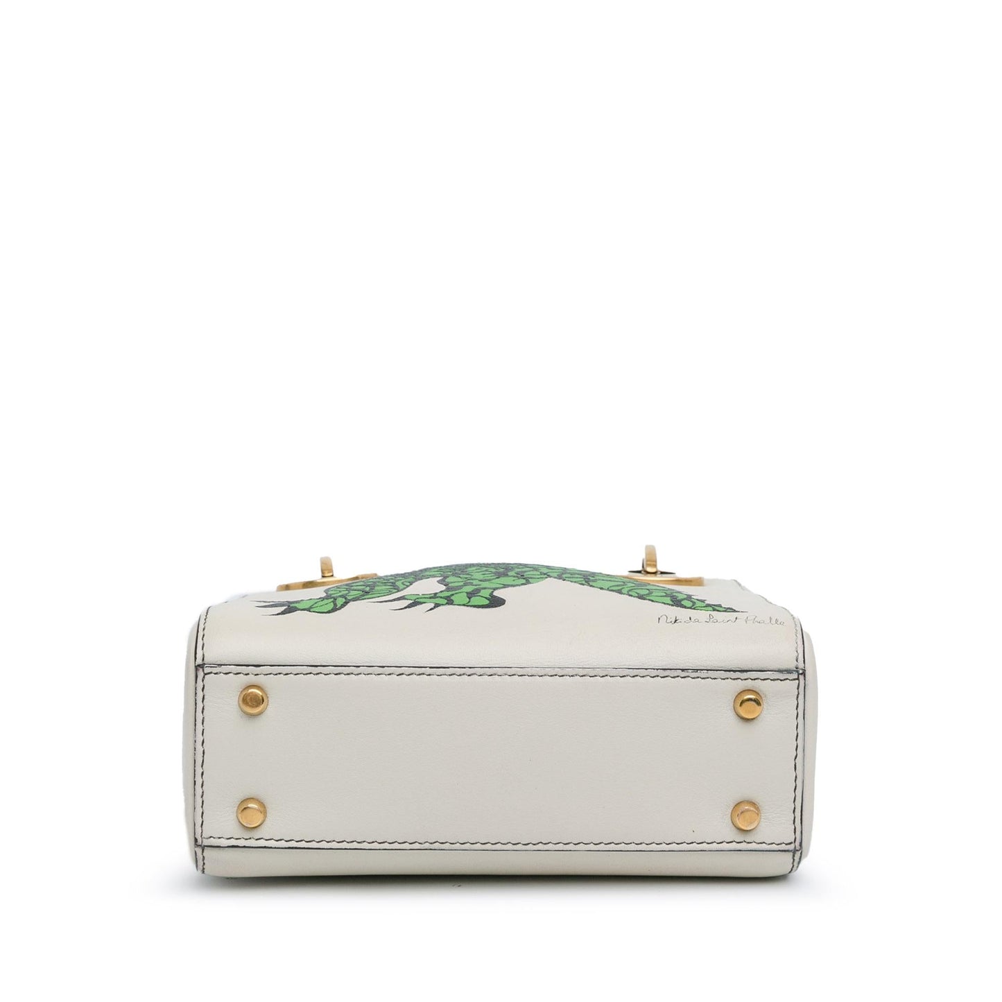 Dior Limited Edition Niki De Saint Phalle Mini Dragon Calfskin Lady Dior (SHG-cPVrsh)
