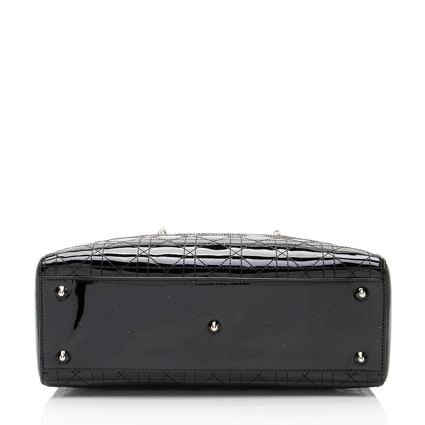 Dior Patent Leather Lady Dior Large Tote