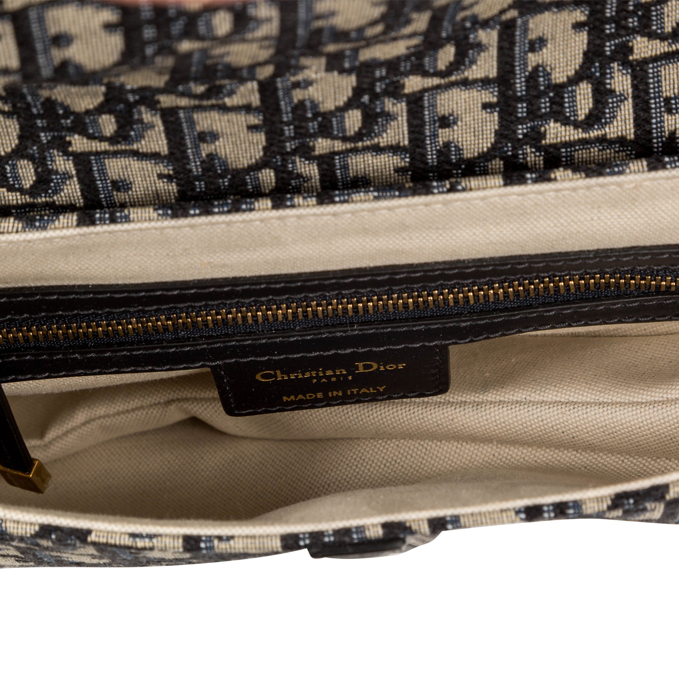 Christian Dior Saddle Bag - Oblique Canvas