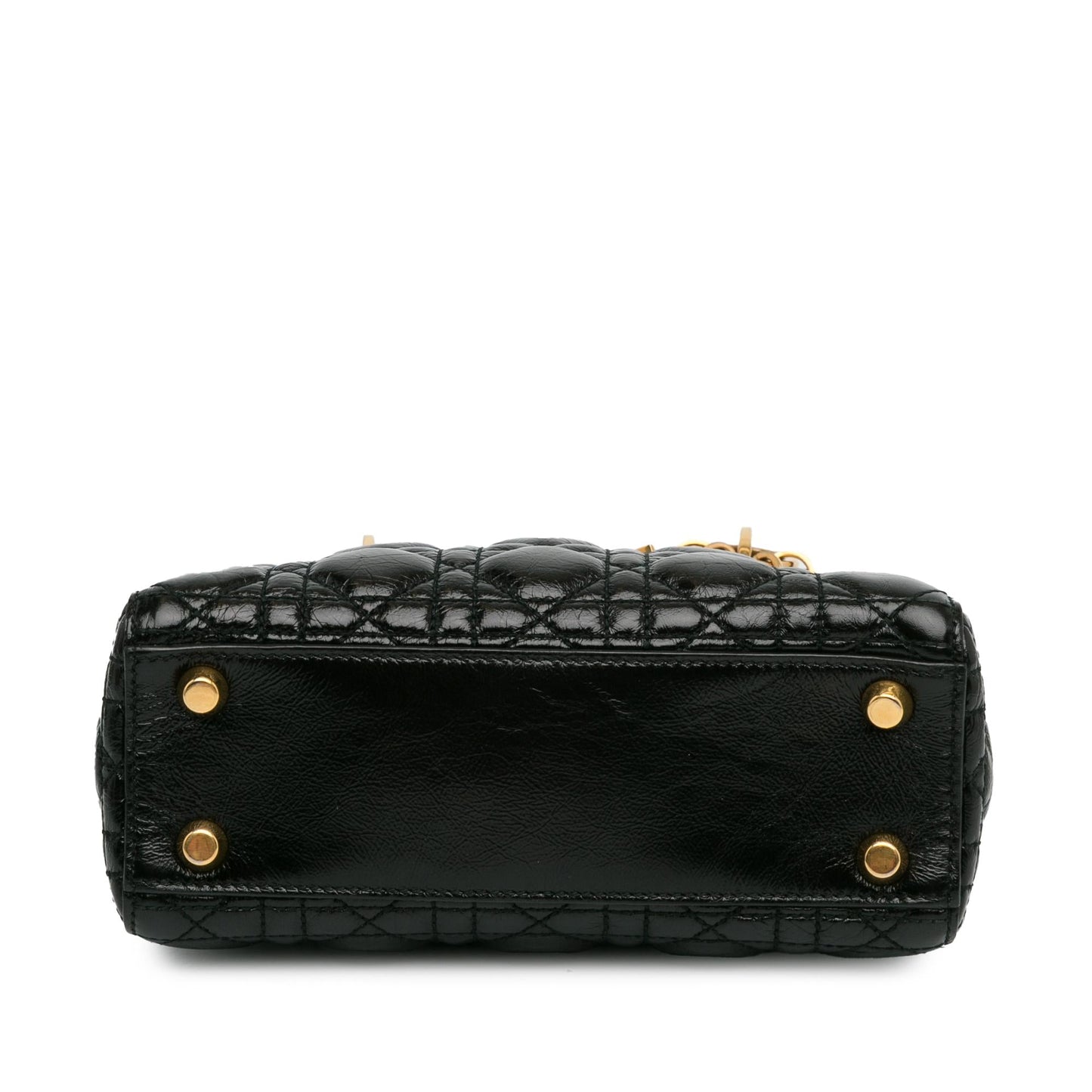 Dior Small Crinkled Patent Cannage Lucky Badges My Lady Dior (SHG-MjDnlI)
