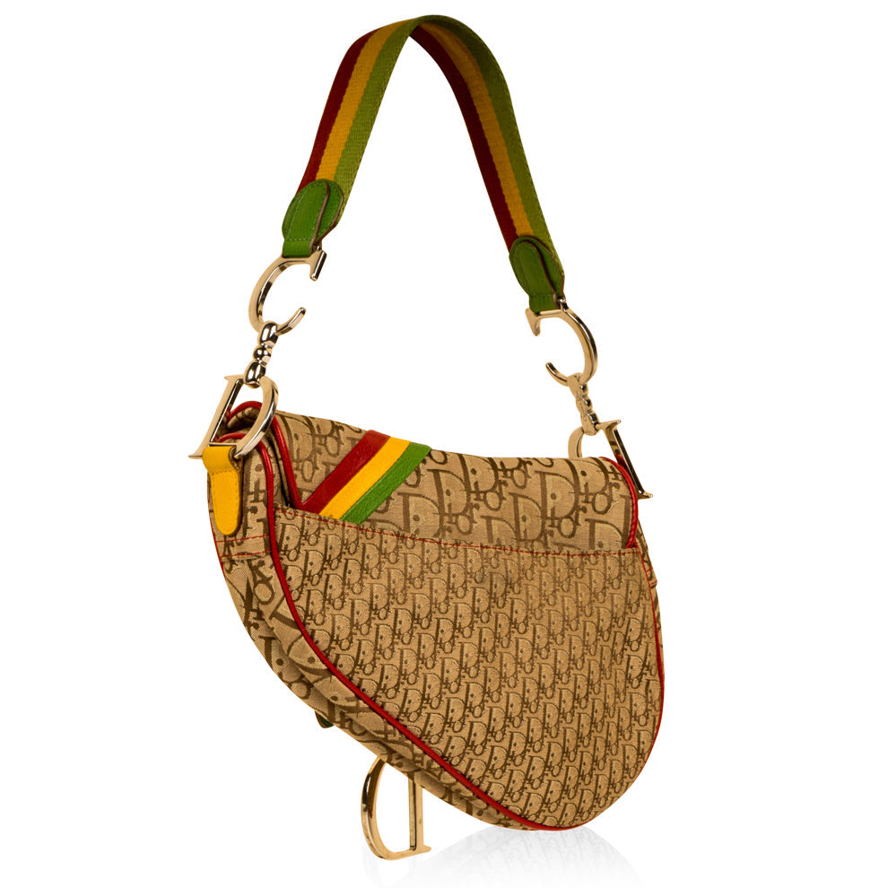 Christian Dior Rasta Saddle Bag - Vintage