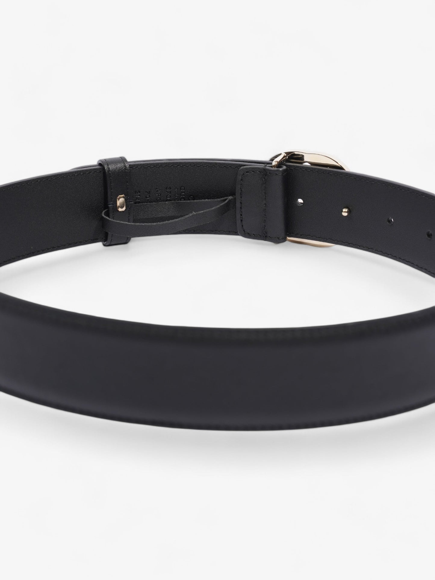Gucci Interlocking G Belt Black / Gold Leather 70cm / 28"