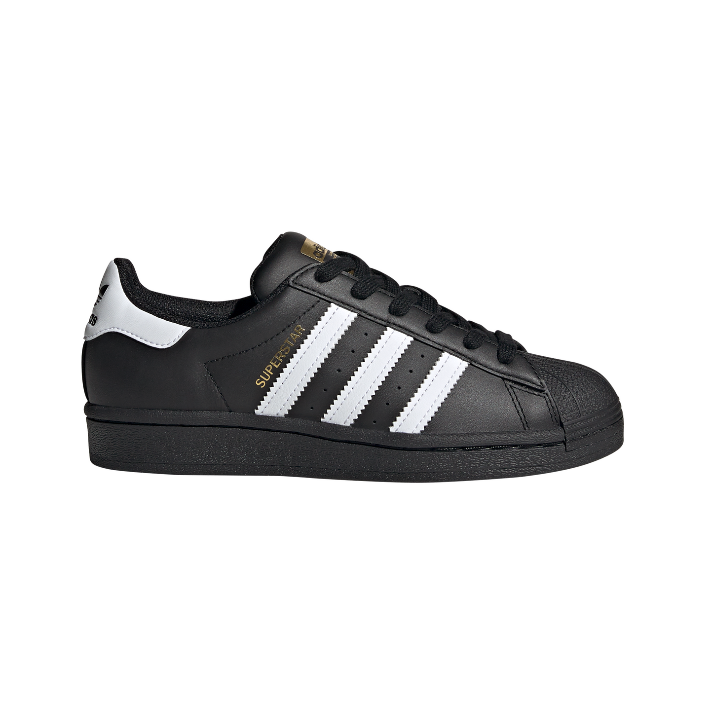 Big Kids' Adidas Superstar J "Core Black Cloud White"