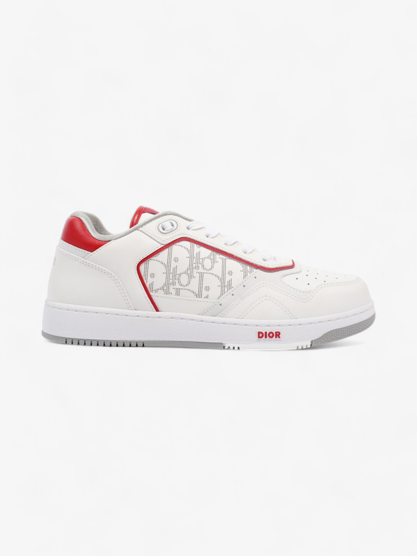 Christian Dior B27 Low Top Sneaker White / Red Leather EU 42 UK 8