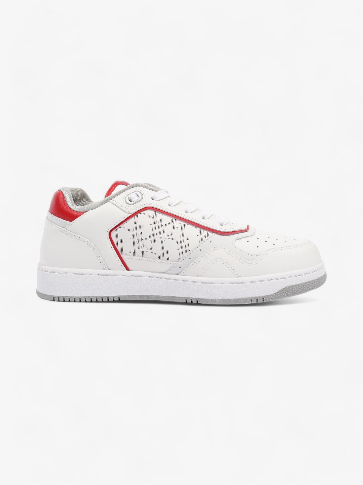 Christian Dior B27 Low Top Sneaker White / Red Leather EU 42 UK 8