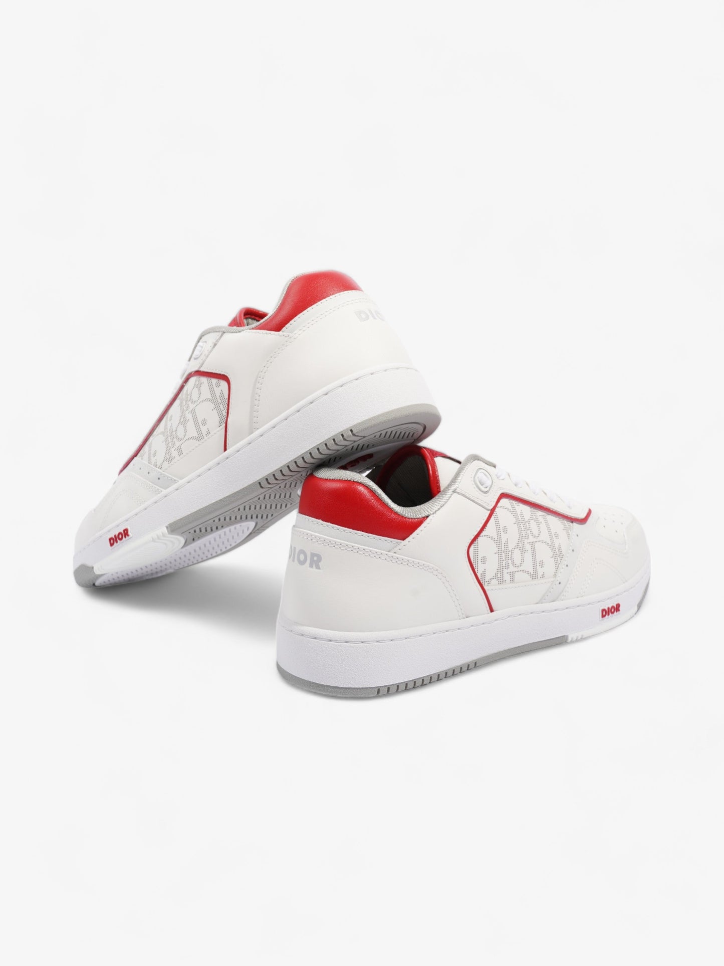 Christian Dior B27 Low Top Sneaker White / Red Leather EU 42 UK 8