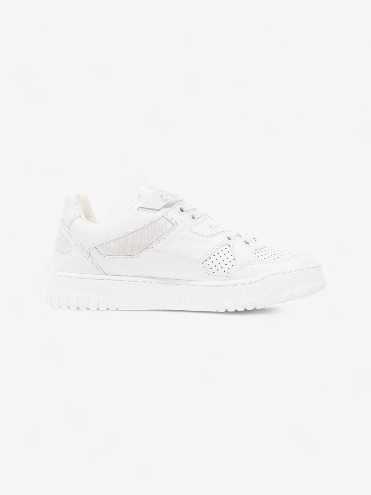 Gucci Interlocking GG Sneakers White Leather EU 37.5 UK 4.5