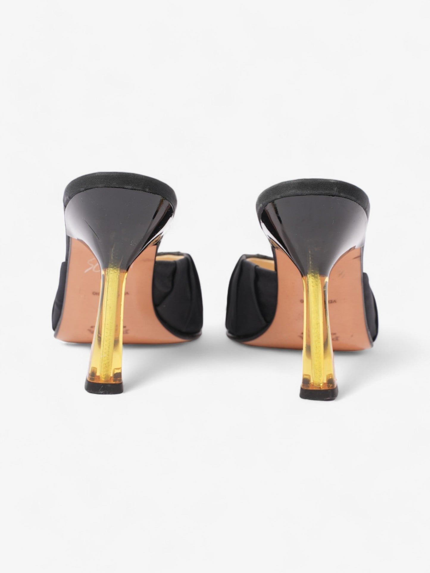 Prada Pump 100 Black Satin EU 37 UK 4