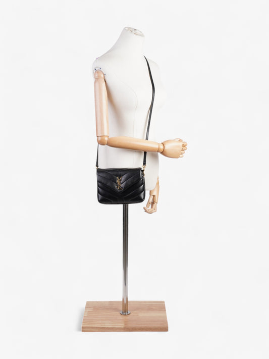 Saint Laurent Lou Lou Black Calfskin Leather Toy